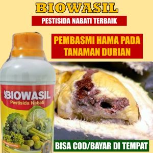 500 ML BIOWASIL Pupuk Organik Tanaman DURIAN / DUREN - Obat Semprot Pestisida Nabati Terbaik Ampuh Atasi Ulat Durian Busuk Durian Kutu Putih Semut Buah Lalat Buah Kutu Daun Rontok Daun da Buah Durian / Duren dll
