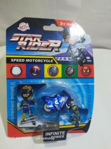 Mainan Motoran Mini Spinggo Motif Warna Metalic