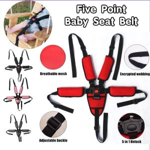 5 Points Baby Seat Belt Protection Seat Stroller Kid Pushchair Stroller High Chair