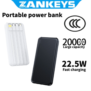 SG Portable power bank 20000mAh Portable Charger 22.5W Fast Charging Equipped with four wire harnesses