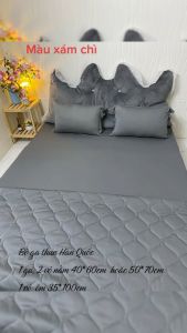 📌SIÊU SANG_MÃ XÁM CHÌ📌Chăn Ga Gối Vải Thun Lạnh Hàn Quốc Mát Mềm Mại ThoángThấm Hút Mồ Hôi Không Xù Lông Vải Thun Lạnh Hàn Quốc Bền Đẹp Đủ Mẫu_Nemtot Bedding