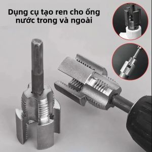 Chuôi Lục Giác Đường Chỉ May Ống Công Cụ PPR PVC MPP Ống Nước DN15 DN20 Khuôn Có Thể Tháo Rời Bên Trong Ren Ngoài 1/2 3/4 Bộ Chuyển Đổi Mũi Khoan
