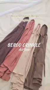 Hijab Bergo Crinkle Airflow Size L / Hijab Instan Crinkle L