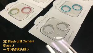 ป้องกันเลนส์กล้อ 3D ฟิล์มกระจก HD กันรอรอย สำหรับ iPhone 15 Pro Max 14 11 12 13 Pro Max 12 Mini