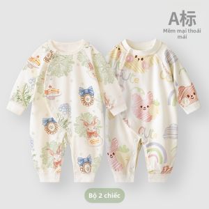Bodysuit Bé Sơ Sinh Mềm 100% Cotton