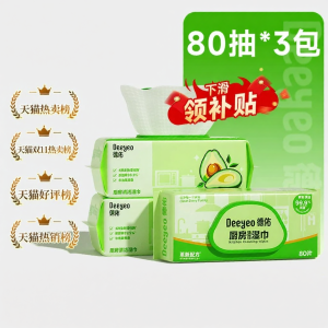 DEYOU | Powerful Degreasing and Disinfection Cleaning Wipes Large and Thick