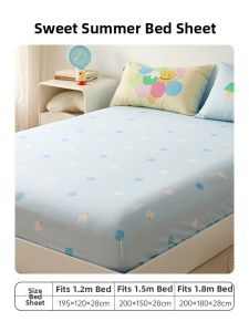 DOHIA | Cartoon Cotton Fitted Sheet Bed Cover for Kids