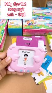 Máy Đọc Thẻ Tiếng Anh Song Ngữ Anh - Việt Freeship Máy Đọc Thẻ Thông Minh Cho Bé Học Tiếng Anh 122 Thẻ 244 Từ Vựng - Hàng Chuẩn