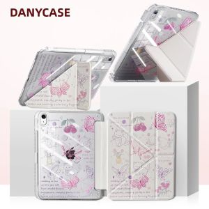 DANYCASE | Ốp Lưng Thông Minh Chống Sốc Cho iPad Tương Thích Với iPad Thế Hệ 10 11 9 7 8 12.9 Pro Air M3 M2 M4 M5 Pro Mini - Vỏ Bảo Vệ TPU