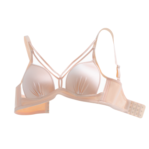 Miiow | Wireless Seamless Womens Underwear Breathable Light French Triangle Cup Gathered Anti-Sagging Comfortable Soft Silicon Support