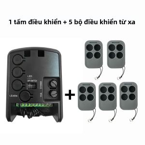 Bảng Điều Khiển Động Cơ Cửa Cuốn AC 220V Với 5 Điều Khiển Từ Xa 433MHz Cho Cửa Cuốn Và Động Cơ Ống Điều Khiển Trung Tâm Với Đầu Vào An Toàn