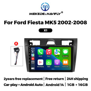 Car Play Auto Android For Ford Fiesta Mk VI 5 Mk5 2002-2008 Car Radio Multimedia Video Player 2 Din Stereo Navigation GPS WIFI