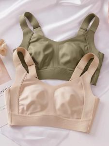 Seamless Thin Womens Bra Push up Rabbit Ear Cup Anti-Bulge Comfortable Underwear Nylon Material No Steel Ring Summer Wear