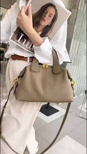SHUCAI | Genuine Leather Fashion Womens Handbag Luxury Designer Ladies Shoulder Crossbody Bags High Quality Large Capacity Tote Bag