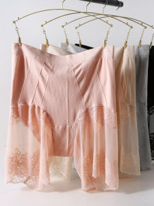 plus Size Safety Pants High Waist Bottoming Shorts Five Inches Non-Rolling Edge Anti-Light Ladies Underwear Briefs