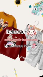 setelan anak LABUBU untuk anak usia 1 2 3 4 5 6 7 setelan anak cowok cewek