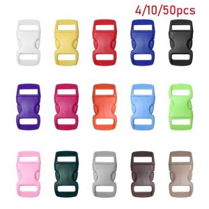 YUNAFIN 4/10/50pcs  Paracord Bracelet Accessories Curved Camp Bag Parts Dog Collar Strap Side Release Buckle Webbing Outdoor Tool