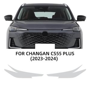 Phim Bảo Vệ Đèn Pha Ô Tô TPU Cho Changan CS55 Plus 2023-2024 PPF Trong Suốt Màu Đen Khói Chống Xước Phụ Kiện Ô Tô
