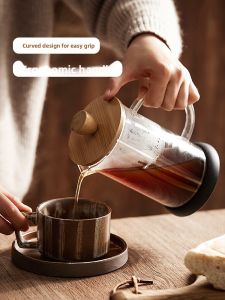 YOGEHOME | Portable French Press Coffee Maker with Stainless Steel and Glass Tea Infuser and Pour Over Set