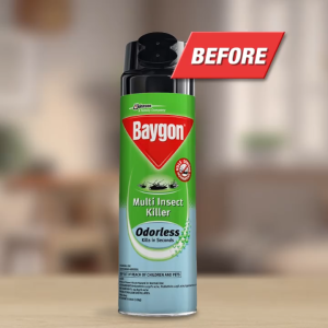 BAYGON MULTI INSECT KILLER 500ML MAXIMUM KILLING ACTION(KEROSENE) ODORLESSORANGEWATERBASED