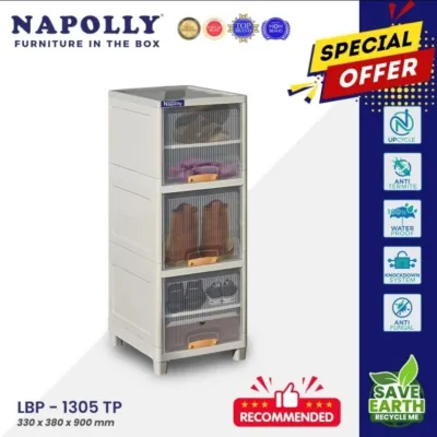 LBP 1305 1407 1508 TP Locker Box Plas Napolly Tower Laci Susun 3 4 5 Transparan