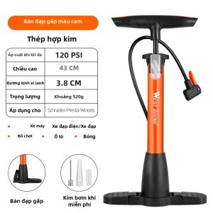 West Biking | Bơm Xe Đạp Di Động WEST BIKING 120PSI Dành Cho Xe Đạp Địa Hình Xe Đạp Đường Trường Tương Thích Với Van Schrader/Presta/Dunlop Phụ Kiện Xe Đạp