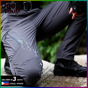 JEEP SPIRIT Men Summer Quick Dry Thin Outdoor Trekking Fishing Hiking Pants Waterproof Military Tactical Cargo pants