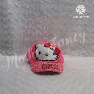 Topi Anak Hello Kitty / Topi Anak Timbul 3 Dimensi Anak Perempuan / Topi Gaya Anak Girl