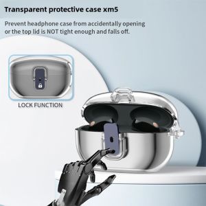 Sony WF-1000XM5 Wireless Earphone Protective Case Transparent Bluetooth Noise Reduction Bean Shell Anti-fall And Lost Soft Shell
