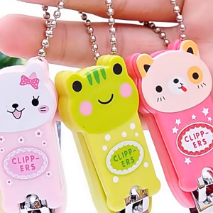 Mini Nail Clipper 卡通迷你指甲剪 Pengepit Kuku Kartun Comel Lipat Mudah Alih Pemotong Kuku Cute Cartoon Portable Nail Cutter Manicure