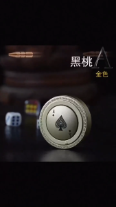 创意侧滑明火打火机 旋转解压 可充气可调火焰 Sliding Flame Lighter – Rotating Fidget Refillable & Adjustable