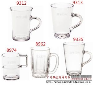 Jiabao Acrylic PC Anti-fall Transparent Plastic Cup with Handle Beer Drinking Cup Restaurant Cup for Mass Use