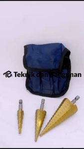 3 pcs HSS Cobalt Step Drill