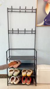 Rak Gantungan Baju Hanger Rak Serbaguna Stand Hanger Gantungan Baju Topi Minimalis COD