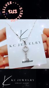KC Jewelry S925 - Sparkle Blossom Key Pendant
