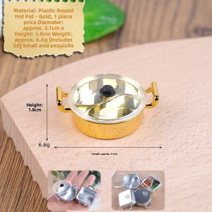HANYIMOWAN | Miniature Simulated Mandarin Duck Hot Pot Model Accessories