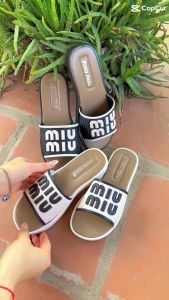Dép Lê Nữ Quai Ngang Đế Bệt Mềm Êm Thoải Mái Chống Trơn MINMIN