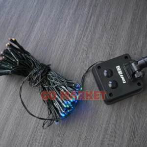 TaffLED Lampu Hias Natal Tahan Air dengan Warna Warni dan Kelap-Kelip Otomatis 100 LED RGB 6 mode