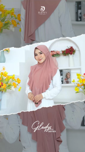 Daffi Hijab - Gladys series jilbab Instan Jersey Premium Ped Antem Tali Belakang Terbaru