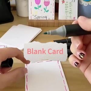 1Box Cardboard Blank Business Cards Thank You Cards DIY Index Flash Cards Memory Study Cards Thick Paper for Office School