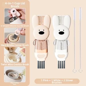 WEIFUREN | 4-in-1 Bottle Brush Cup Lid Cleaner Gap Clean Tool