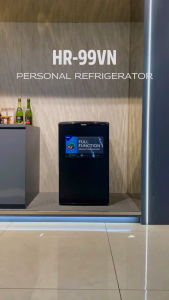 Haier HR-99VN (BS) 3.1 cu.ft./90L Quick Cooling Single Door Personal/Mini Refrigerator with Freezer (Matte Black)