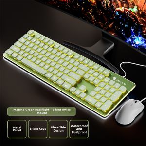 Langtu | Silent Mechanical Feeling Office Keyboard Set