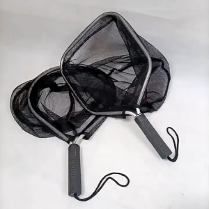 (Ready Stock) Brail Scoop Landing Net Fish Saver Nylon Knotless Micro Mesh Aluminum Frame for Trout Kayak Boating Carp Fly Ice Fishing Hoop