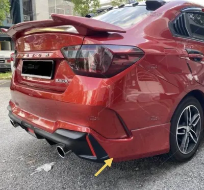🔥PROTON SAGA VVT 2019. 2023. D68 REAR SKIRT 十 EKZOS 2PCS PU NO PAINT