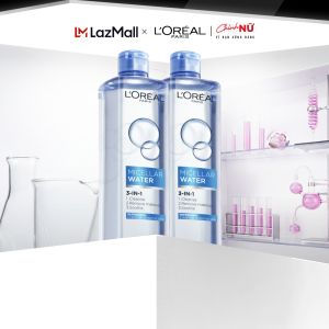 Bộ 2 nước tẩy trang tươi mát Micellar Water LOreal Paris 400mlx2