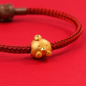 Chow Sang Sang  周生生 999 Gold Charme Rooster Charm for Women & Men 95968C  (Bracelet Not Included)