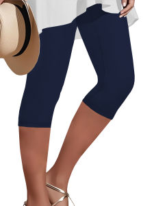 Super Soft Yoga Running Pants Women Capri Leggings No See Through Athletic Workout Home Casual Leggings
