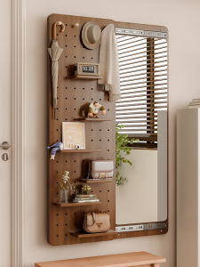 maitian | Slidable Hidden Mirror with Coat Hanger Full Length Dressing Mirror