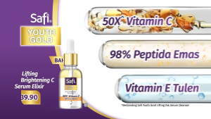 Safi Youth Gold Lifting Brightening C Serum Elixir 30ml 50x Vitamin C Gold Peptide Pure Rania Gold